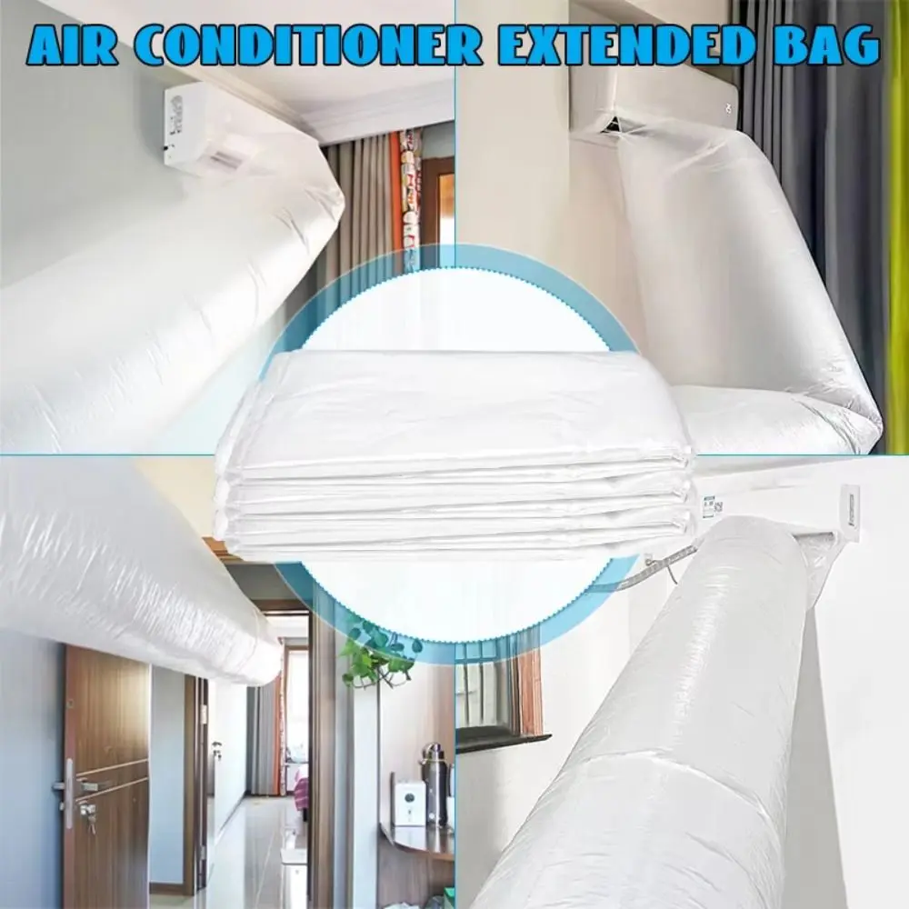 8/10/15/20M Air Conditioner Extended Bag Plastic Summer Cooling Wind Duct Bag Flexible Air Transfer Conveyor