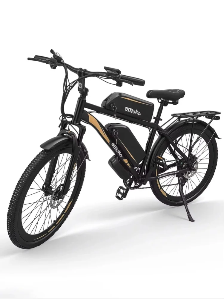 EMOKO EC27 Erwachsenen-E-Bike 250W Motor 48V45Ah Doppelbatterie Allterrain-E-Bike 27,5-Zoll-Reifen City-Pendler-Elektrofahrrad