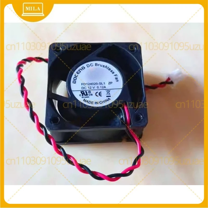 

2pcs Cooling Cooler Fan For DOCENG FD124020-SL1 ZP DC12V 0.12A 4CM 4020 40*40*20MM