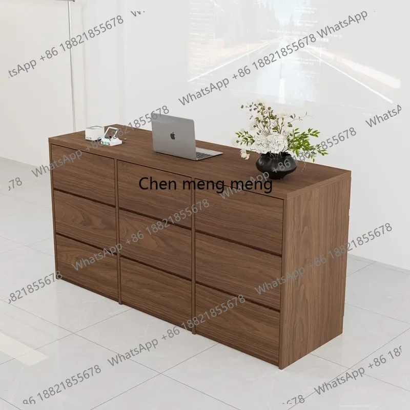 

Cafe Counter Reception Desk Sales Shop Medical Hairdressing Reception Desk Cashier Business Comptoir Caisse Corner Furniture