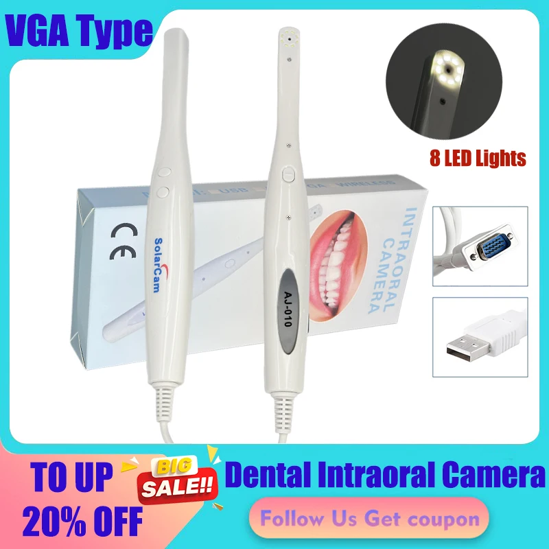 Dental Products 8LED Lights Dental Oral Eexamination Endoscope VGA Output Intra Oral Camera Dentistry Dentist Tools For Clinic