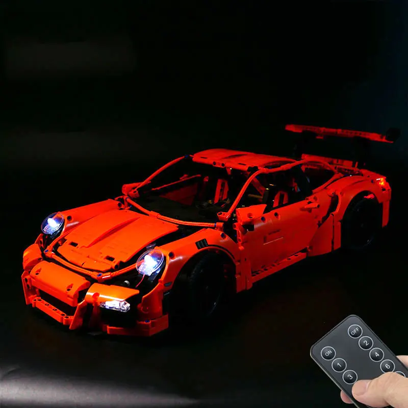 Kit de luz LED para LEGO 42056 Technical 20001 GT3 RS, lámpara de supercoche, juguete DIY (no incluye bloques de construcción, Kits de ladrillos, modelo)