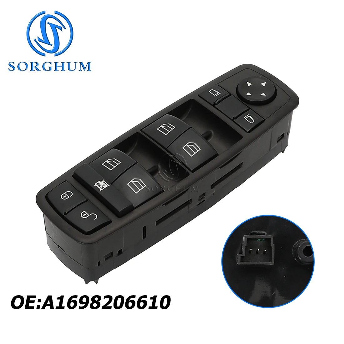 

SORGHUM Front Left Driver Window Control Master Switch A1698206610 1698206610 For Mercedes Benz A B Class W169 W245 2004-2012