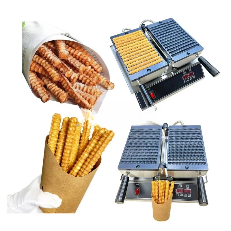 Commercial stick waffle machine, stainless steel waffle machine 13-piece stick waffle machine