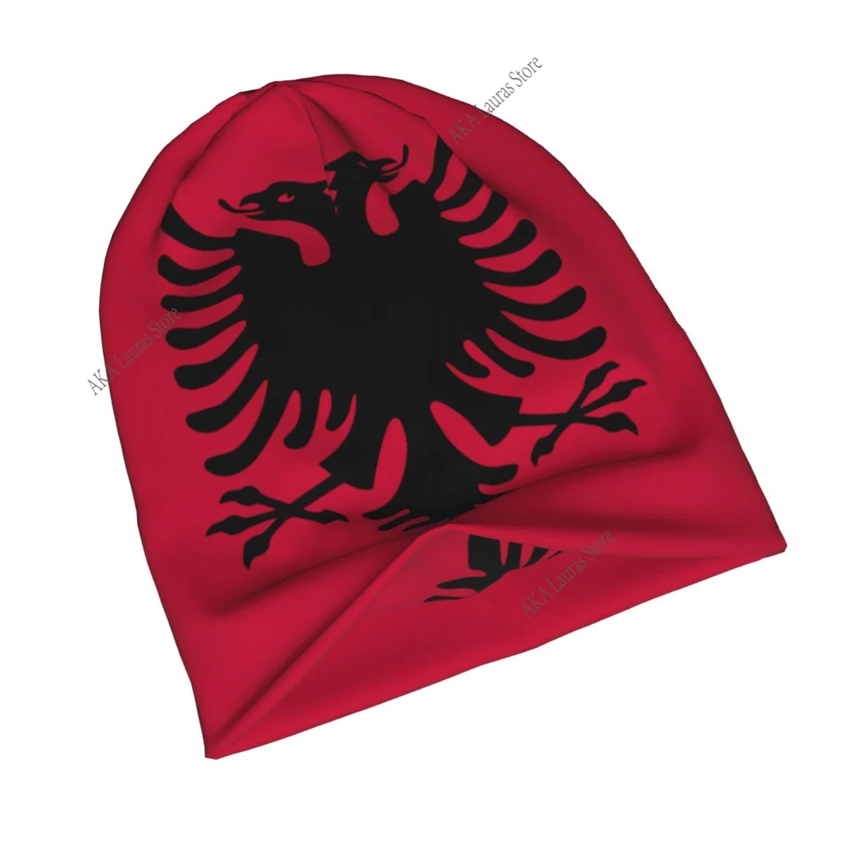 Albania Flag Unisex Bonnet Winter Outdoor Double Layer Thin Hats For Men Women