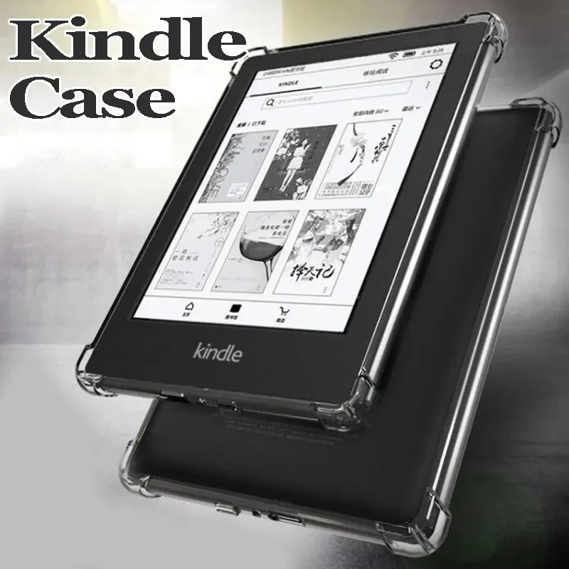 Casing transparan untuk Kindle baru untuk Kindle Paperwhite 11 3 2 1 E21 generasi ke-5 ke-6 ke-7 2022 2019 2018 6 inci penutup