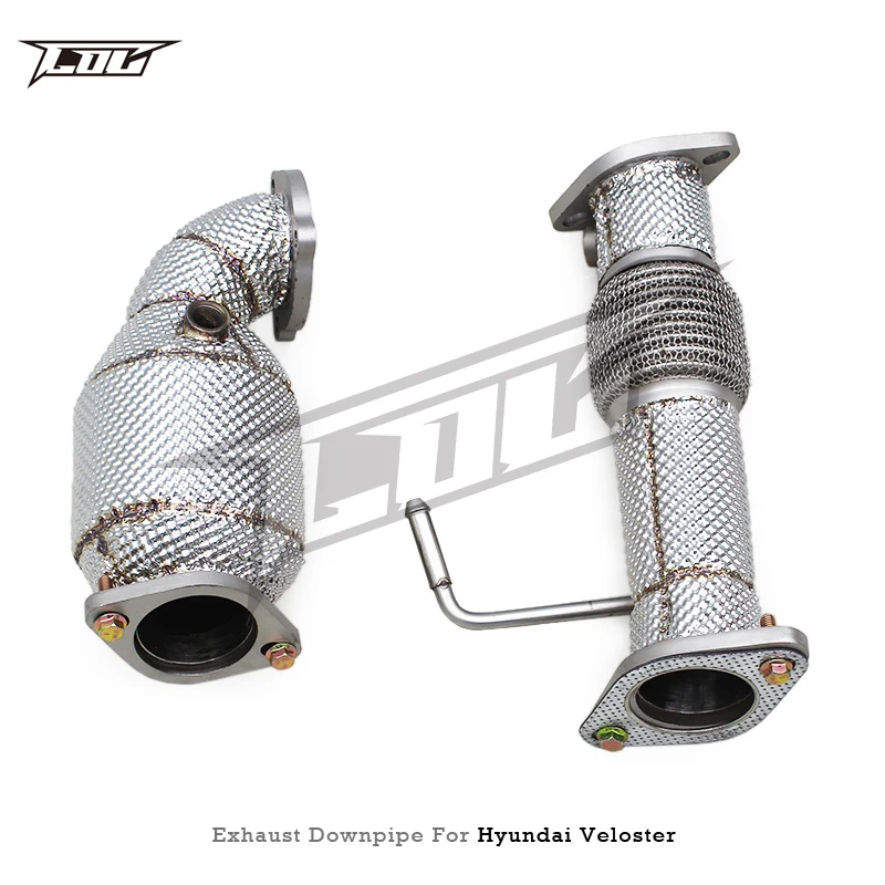 【Hot Selling】 Turbo Downpipe for VELOSTER 1.6/1.6T 2012-2019 Racing Car Exhaust Header Free Flow Sport Front Pipes