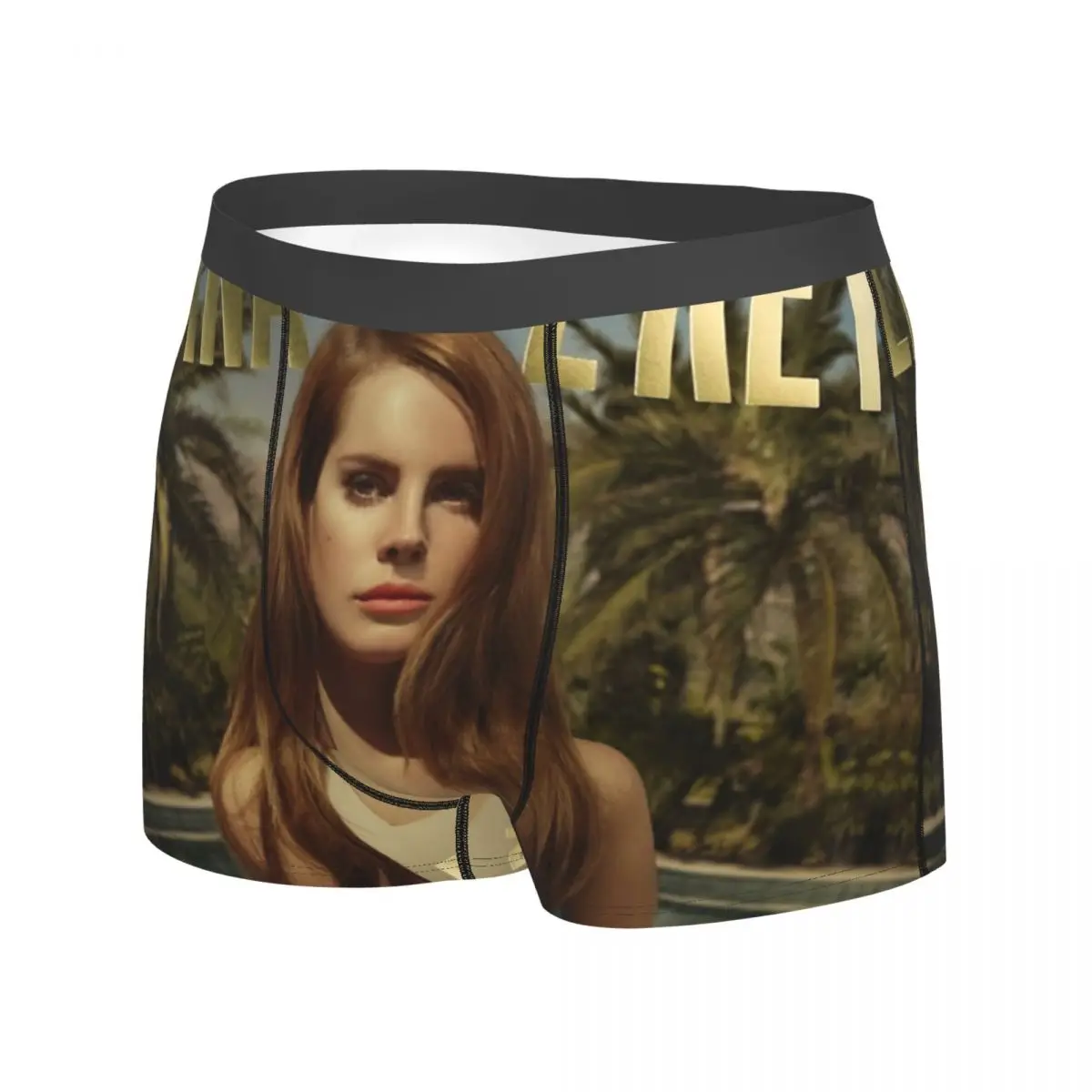 لانا ديل ري Ldr الإبحار الملابس الداخلية الأمريكية المغني الذكور السراويل ملخصات تنفس سراويل بوكسر عالية الجودة حجم كبير سراويل