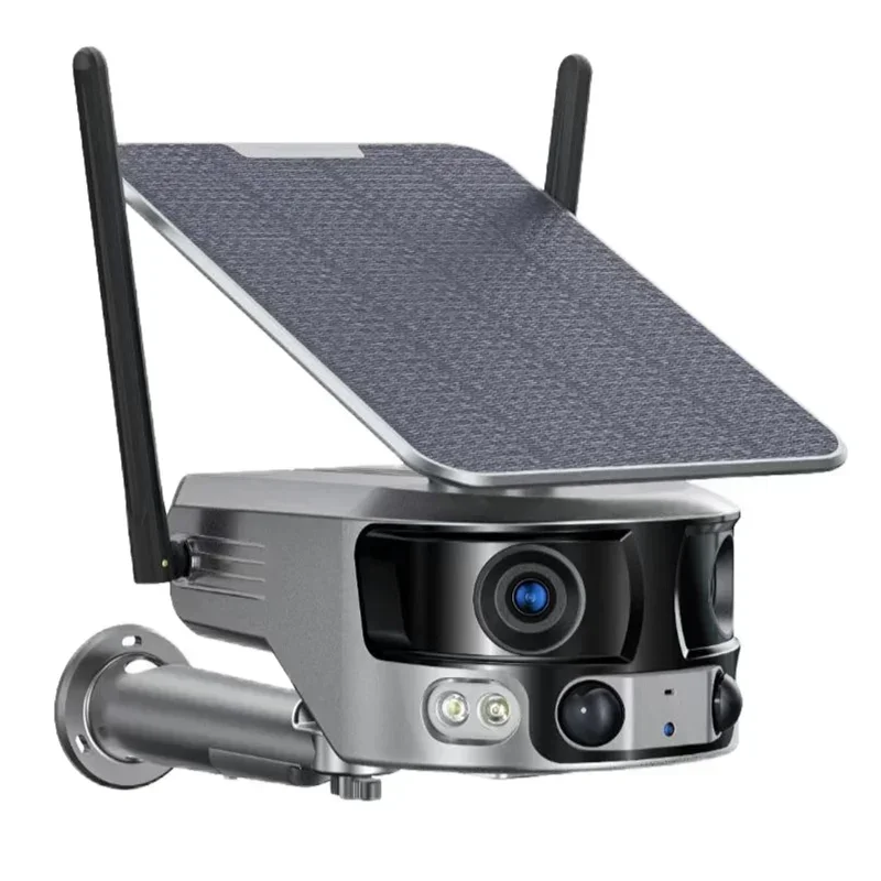 Professional 4K 8MP 4G Battery Solar Power Binocular Paronamic IP Bullet Camera Support Sim Card