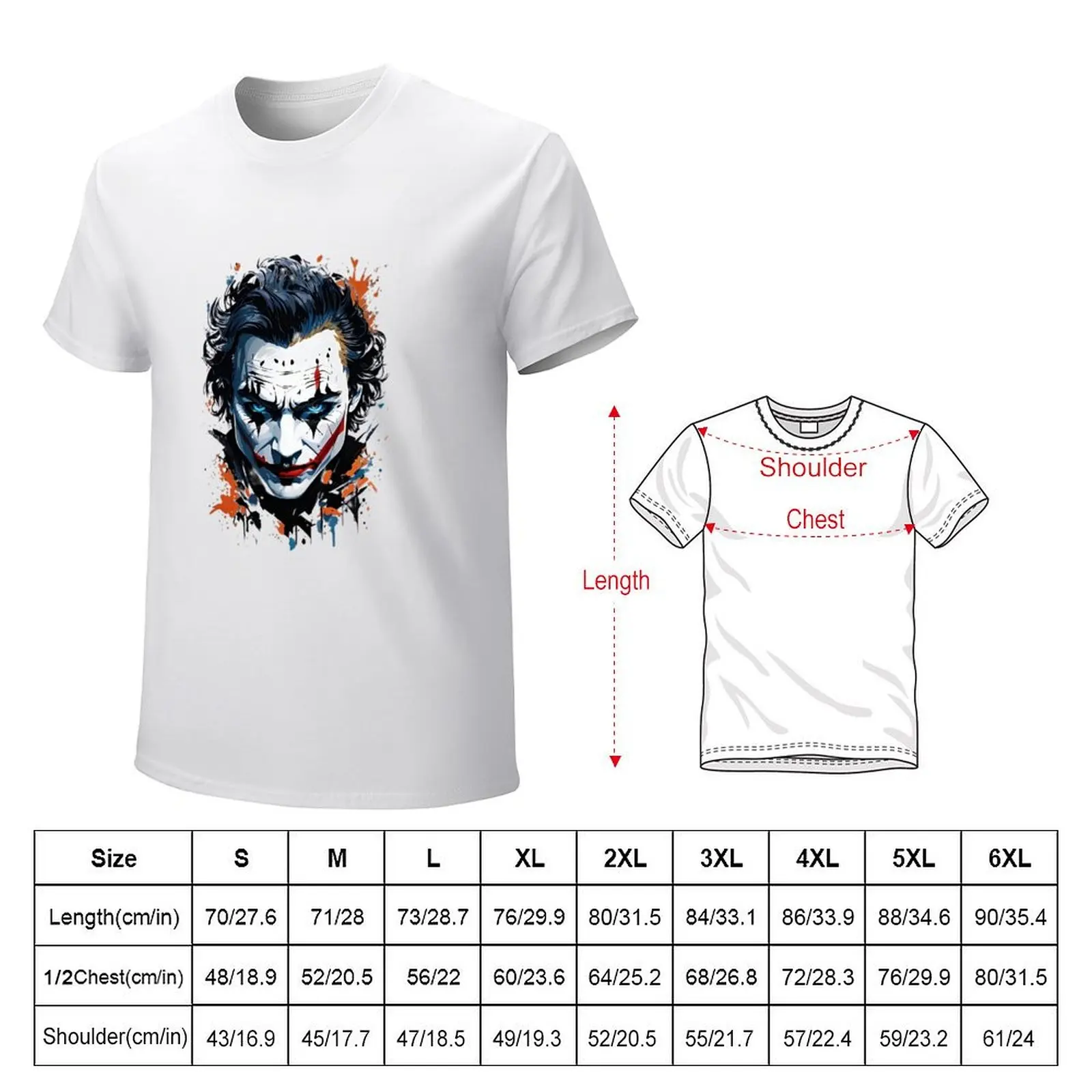 jocker T-shirt funnys vintage summer clothes aesthetic clothes men clothes