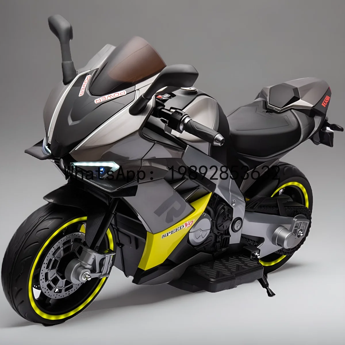 Children's Electric Motorcycle Toy Car, Large Ride-On Toy for Kids