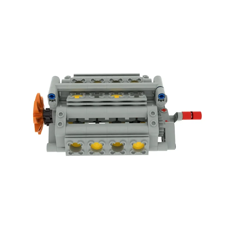 Kit di costruzione di modelli di motori W16: blocchi tecnici di piccole particelle con potenza meccanica Giocattolo educativo STEM fai-da-te per bambini adulti