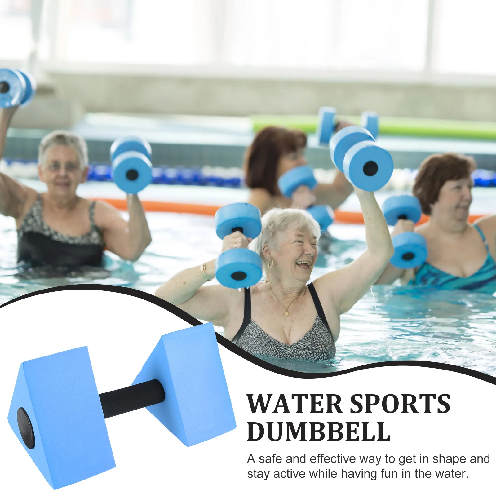 

Water Dumbbells EVA Material Triangular Shape Pool Aqua Weights for Aerobics Fitness Equipment Low Absorption Safe Exercise Tool