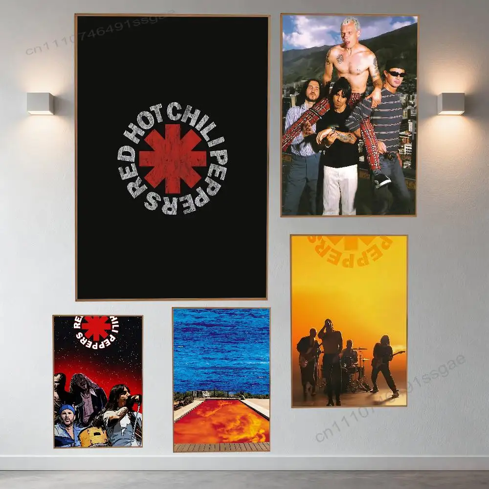 

Red Hot C-Chili P-Peppers Poster Retro Paper Sticker DIY Room Bar Cafe Aesthetic Art Wall Painting