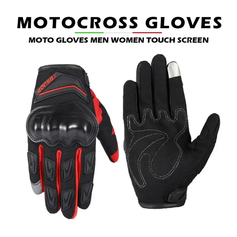 

Moto Motocross Outdoor Sports Gloves Motorcycle Breathable Full Finger Protective Touch Screen Guantes Racing Climbing Items Men