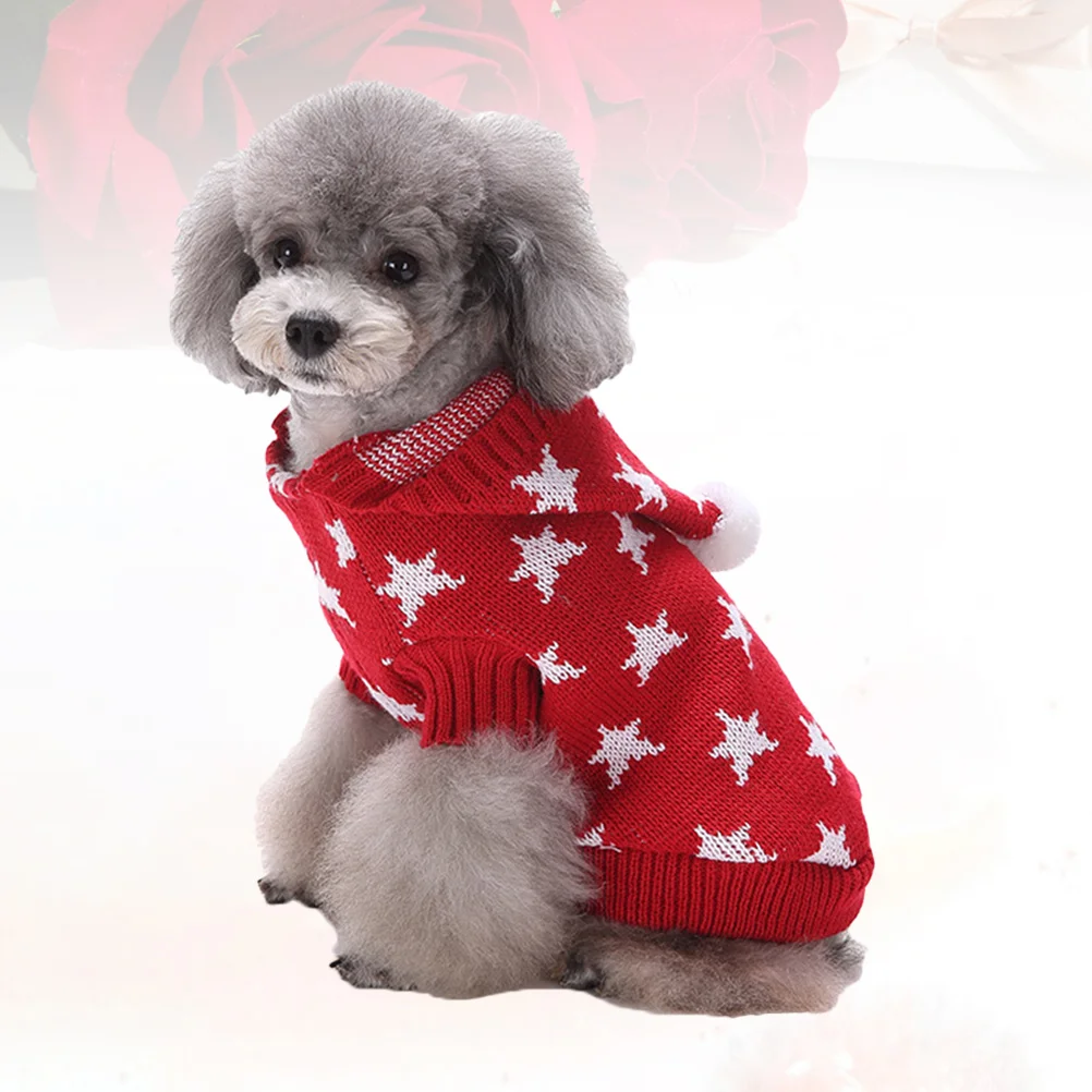 

Pet Dog Sweater Red Xxl Warm Winter Coat Christmas Clothes Comfortable Cozy Outdoor Dog