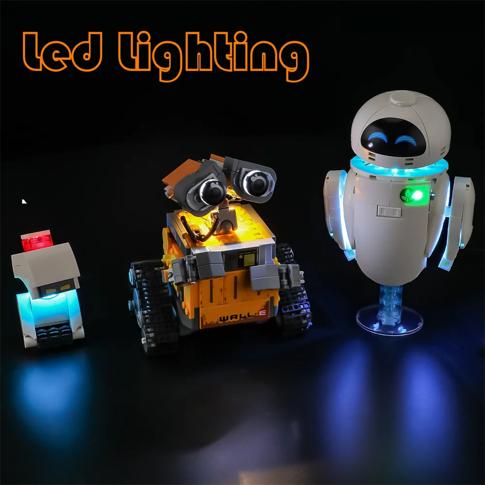 Verlichtingsset voor LEGO Pixar Wall·E Eve exclusief bouwsteen (alleen led-lichtset)