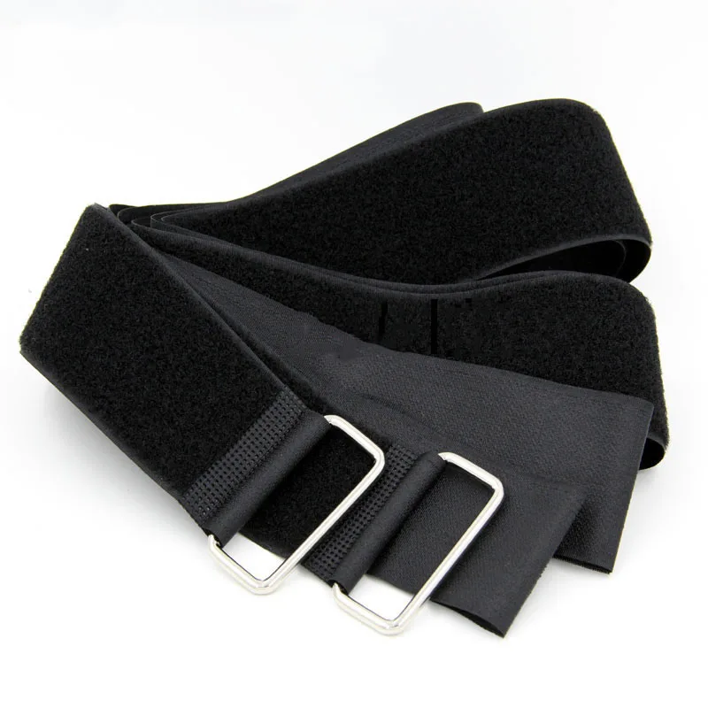 1Pcs Reusable Fastening Cable Straps Securing Straps Adjustable Metal Buckle Hook Loop Cable Ties Wire Organizer Fastening Wraps