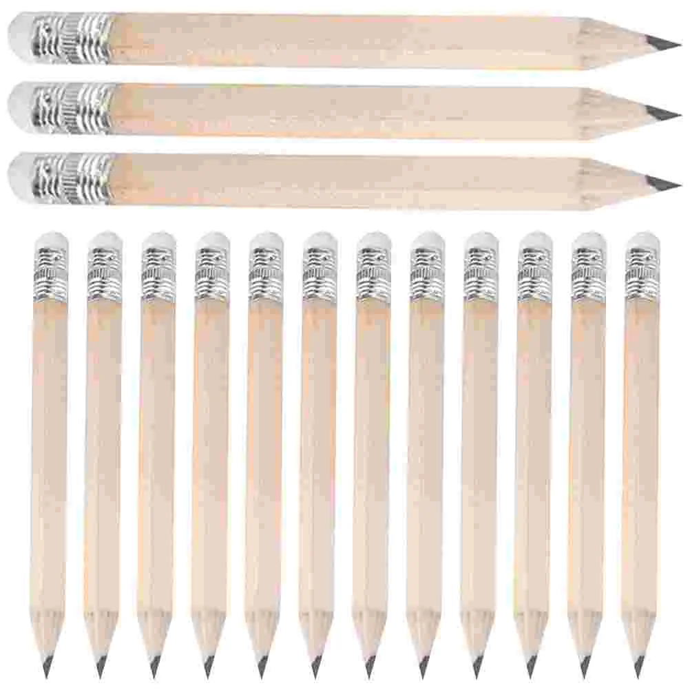 60 Pcs Short Pencil Lightweight Pencils Writing Small Golf Basswood Bulk Affordable Practical