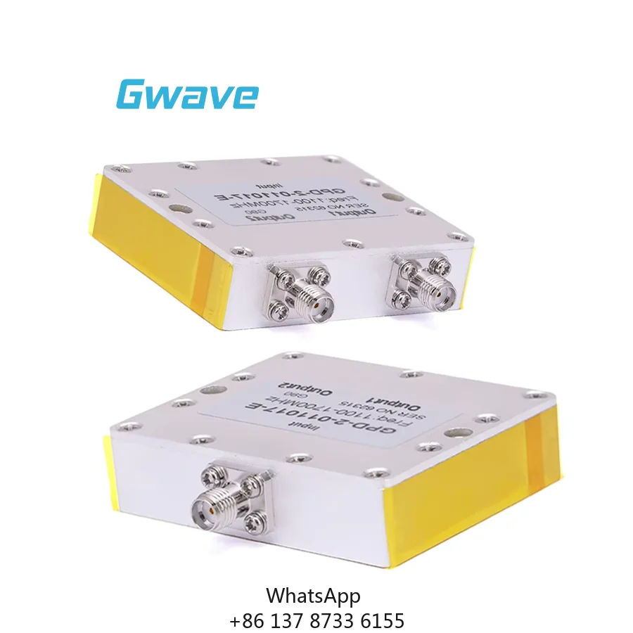 For SMA 2-Way Power Divider With DC Block One Output 30 Watt Rated For Telecom Use From 1.1 GHz To 1.7 GHz