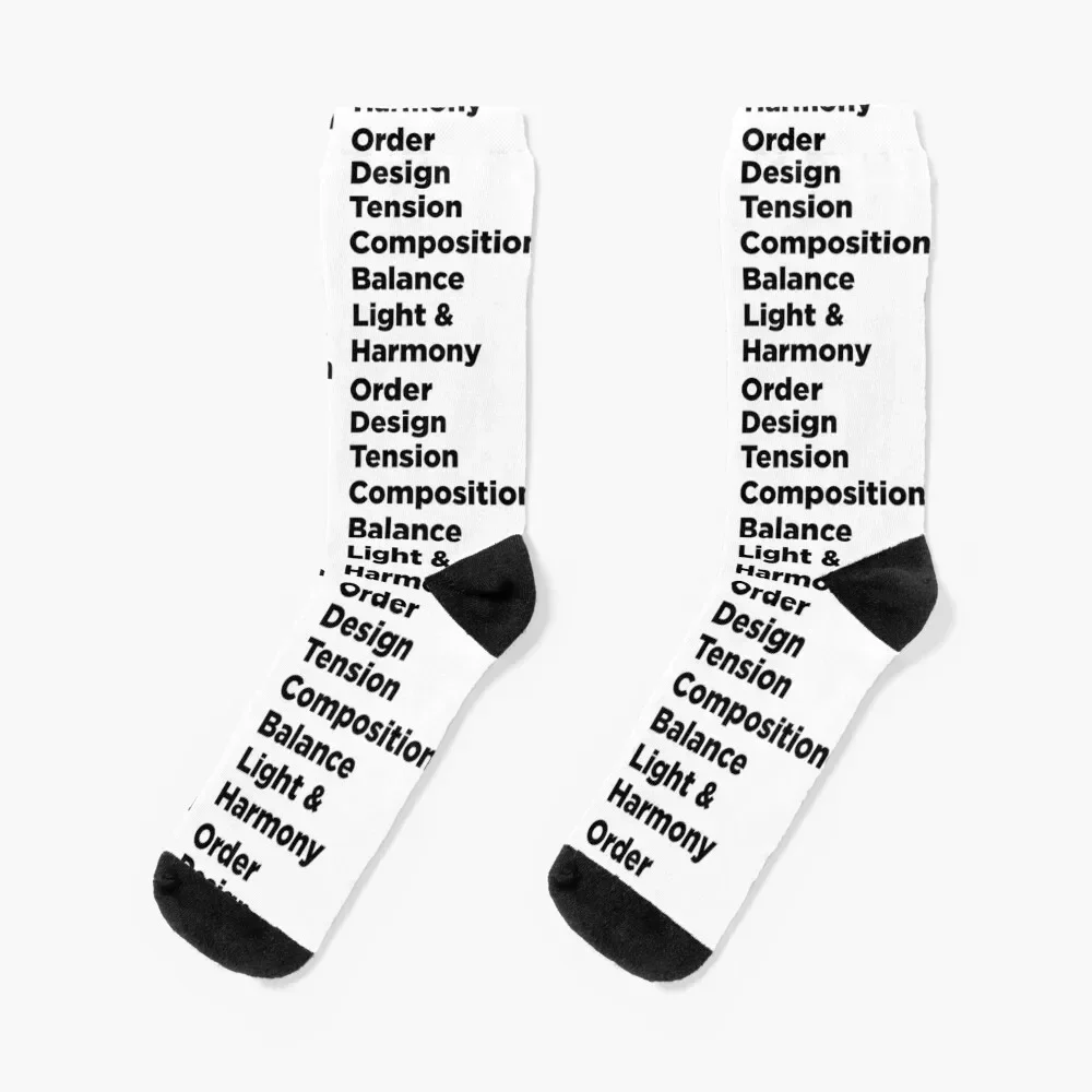 

Order, Design, Tension, Composition, Balance, Light and Harmony Essential T-Shirt Socks professional running Girl'S Socks Men's
