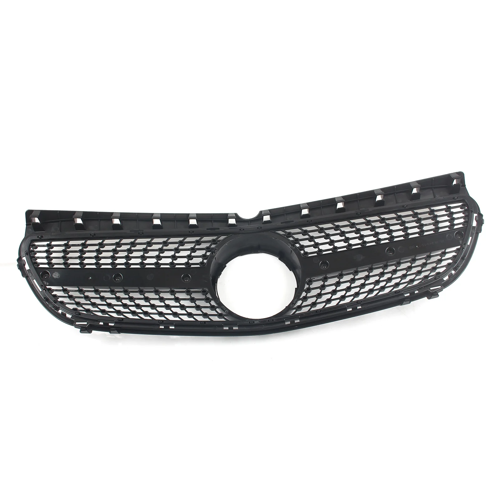 

Front Bumper Racing Grill Diamond Grille Black Silver For Mercedes Benz B-Class W246 B180 B250 2015-2019