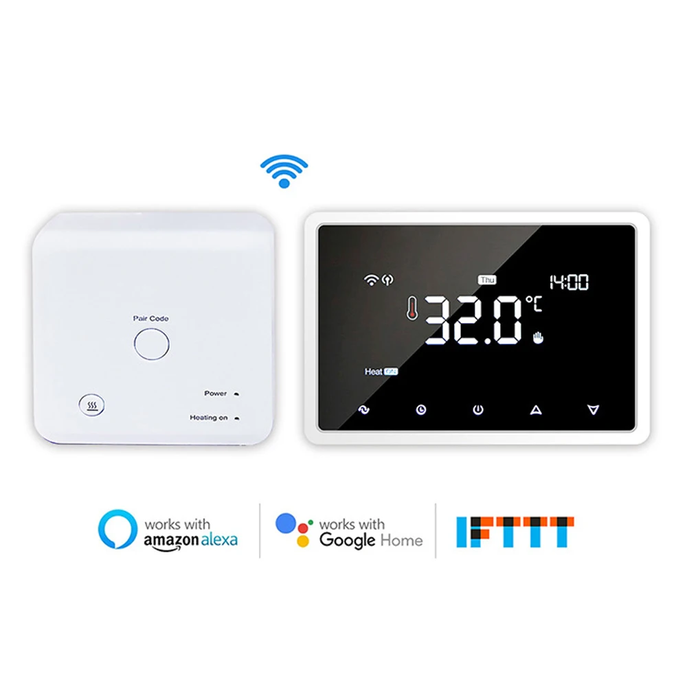 Tuya Wifi Smart Thermostat RF Wireless Wall-Hung Gas Boiler Heating Temperature Controller Works with Alexa Google Home