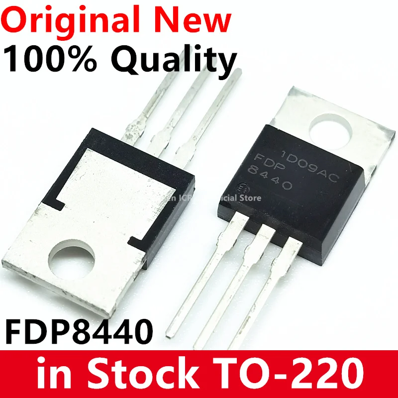 

5-10Pcs/Lot FDP8440 277A 40V TO220 DIP MOSFET Transistor NEW Original In Stock