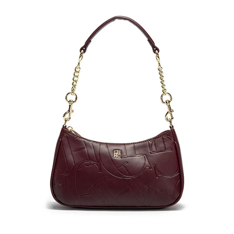 2025 CH حقيبة يد نسائية موضة التقسيم دائم ماركة فاخرة موضة سعة كبيرة عازمة القمر بسيط الكتف حقيبة كروسبودي #1