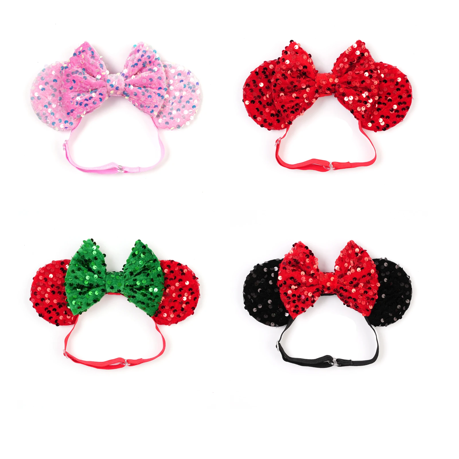 Verstellbare Mausohren, verstellbares elastisches Stirnband für Erwachsene und Kinder, Schleife, Nylon-Haarband, Festival, Party, Cosplay, DIY-Haar-Accessoires