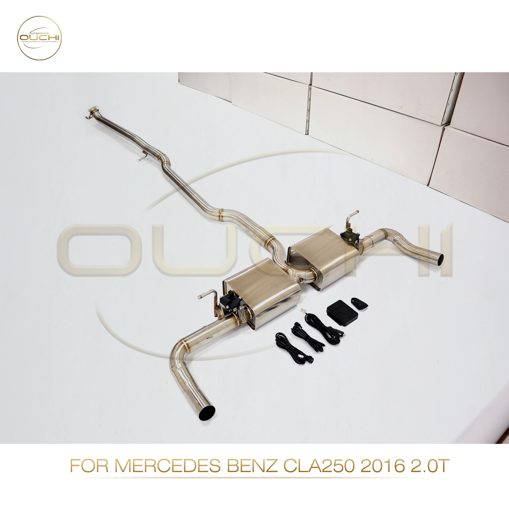 OUCHI Stainless Steel Exhaust System Performance Catback For Mercedes benz CLA250 2016 2.0T With valve