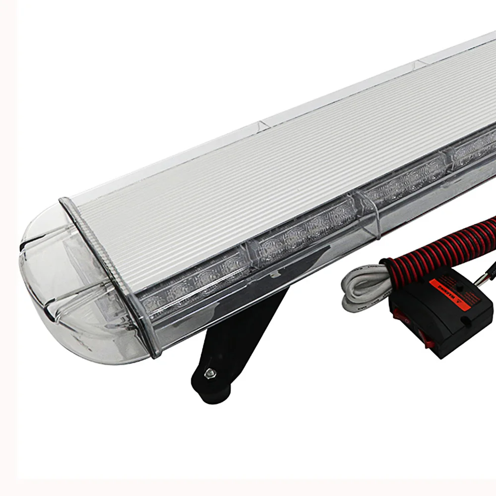 12V 24V LED strobe light bar 47 inch aluminum housing roof emergency warning light