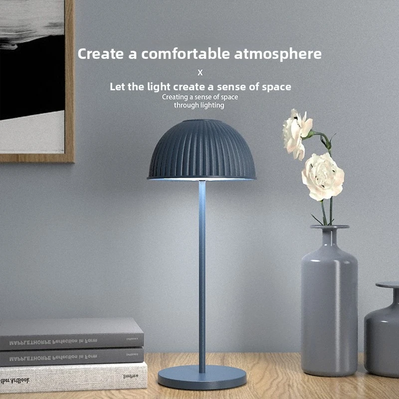 

Modern LED Desk Lamp USB Rechargeable Night Light with Dimmable Touch Control for Bedroom Office Decor