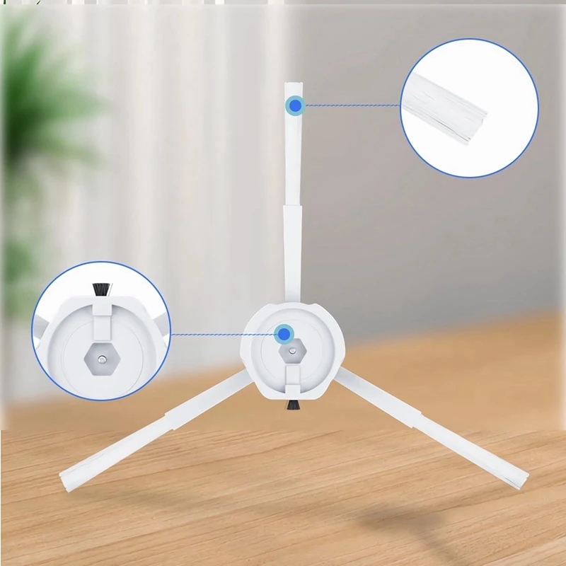 Roborock Q Revo/P10 로봇 진공 청소기용 부품 액세서리 세트, 메인 브러시 와이프 먼지 봉투 사이드 브러시 교체 부품