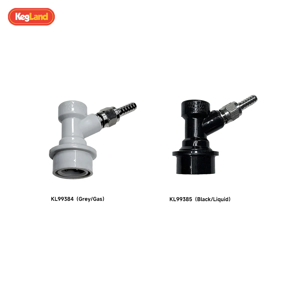 KegLand Premium Ball Lock Disconnect Kits Gas/liquid Adaptor with Swivel Nut & Barb (KL03025)