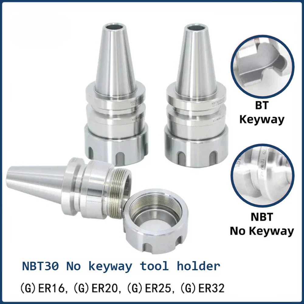 

NEW NBT30 ER11 ER16 ER20 ER25 ER32 Accuracy 0.002 Tool Holder GER16 GER20 GER25 GER32 tool holder NBT30 ER No keyway Tools Shank