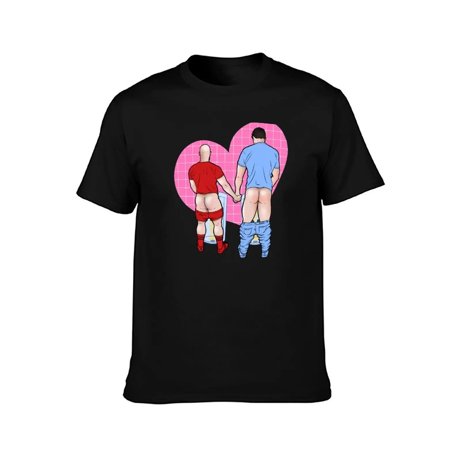 Urinal gays T-Shirt Modern Style Print T-Shirt