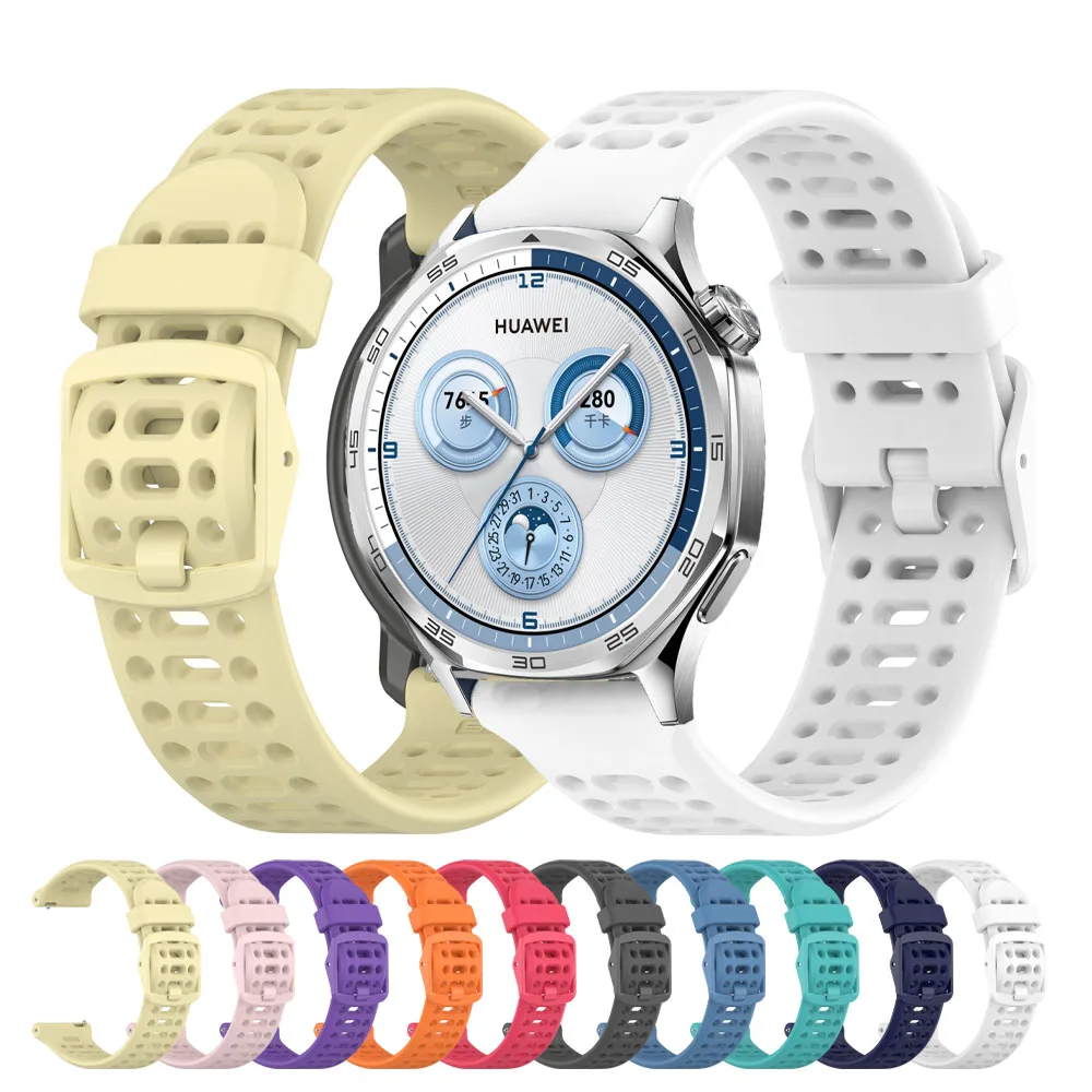 Cinturino in silicone per HUAWEI WATCH GT 5 4 Pro 46mm Band GT 3 2 42mm HONOR Magic Watch 4 GS 3 Pro 20mm 22mm Bracciale sportivo