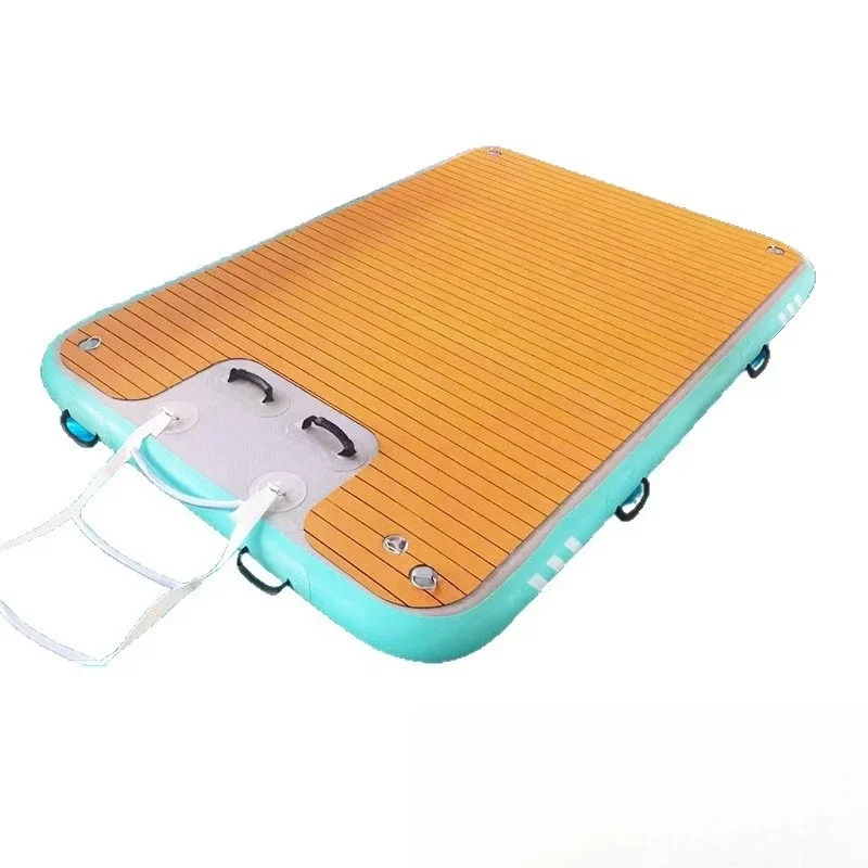 

Water inflatable floating platform anti-skid floating row yacht