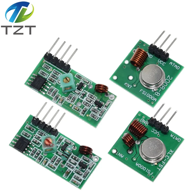 433Mhz RF Wireless Transmitter Module and Receiver Kit 5V DC 433MHZ Wireless For Arduino Raspberry Pi /ARM/MCU WL Diy Kit image 3