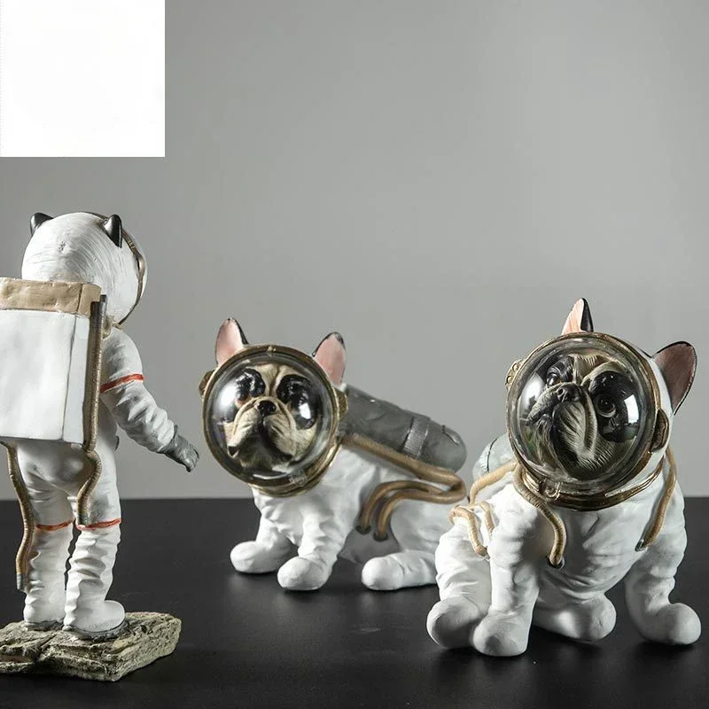 Cheap Simple Home Creative Space Dog Model Nordic Lying Space Living Room Crafts Resin Decoration Home Decor Gift Hot S