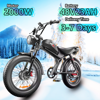 Emoko-C93 Electric Bicycle 2000W Dual Electric Motor 48V23AH Dual Hydraulic Brake 20-inch Tires Riding Mountain Off-road E-bike