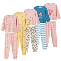 2-piece children's autumn and winter long-sleeved trousers thermal underwear set for boys and girls comfortable home pajamas set