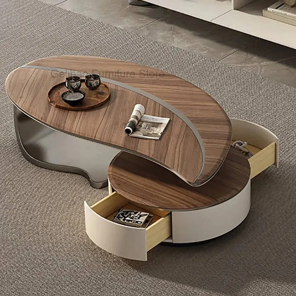 Modern Vintage Coffee Table Nordic Premium Living Room Beautiful Side Table Aesthetic Elegant Tables Basses Home Furniture