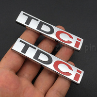 3D Metal TDCI Letters Car Rear Trunk Emblem Badge Sticker Decals For Ford Explorer Kuga Transit Accessories