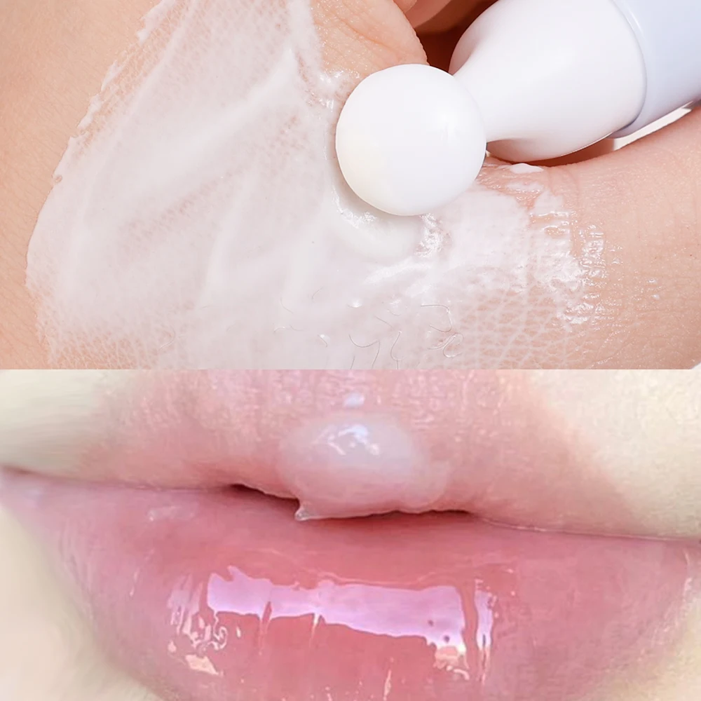 Gel hidratante para los labios, bálsamo labial exfoliante de día y noche, mascarilla antiseca para dormir, elimina la piel muerta, Cosméticos coreanos para el cuidado de los labios