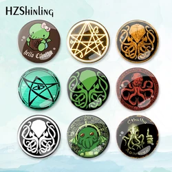 2023 New Cthulhu Symbol Badge Brooch Cute Pin Backpack Decoration Pins Round Jewelry Women Gift