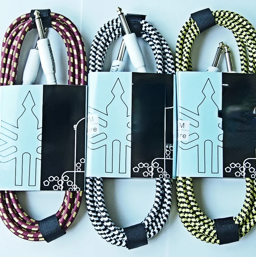 Electric Guitar Bass Wire Guitar Effect Cable Noise Reduction Shielded Wire 3M - Colors shipped randomly