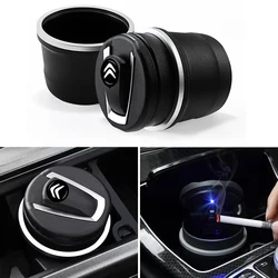 Car Multifunctional  Ashtray LED Light Car Accessories For Citroen C ELYSEE C2 C3 C4 GRAND PICASSO C5 C6 C8 Xsara Saxo C4L DS3 4