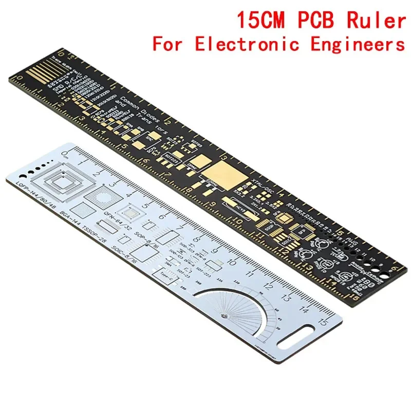 PCB Ruler 15cm For Electronic Engineers For Geeks Makers Fans Reference Packaging Units v2-6